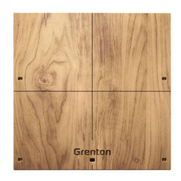 GRENTON Touch Panel 4B Custom Wood Light