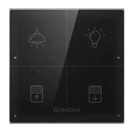 GRENTON Touch Panel 4B Custom Icons Black