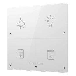 GRENTON Touch Panel 4B Custom Icons White
