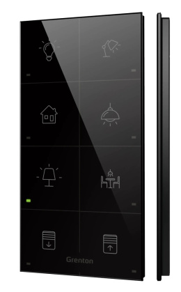 GRENTON Touch Panel 8B Custom Icons Black